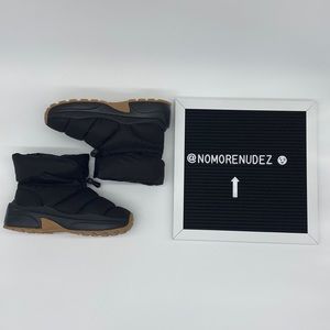 BLACK PUFFER BOOTIES